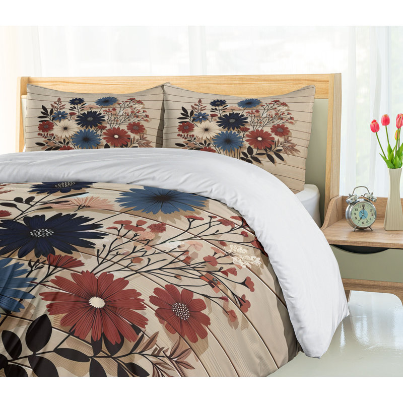 Rustic Duvet Cover, King Duvet Cover + 2 Standard Shams