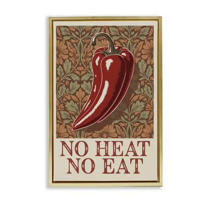 Cadre flottant «No Heat or Eat Pepper» par Andreas Magnusson