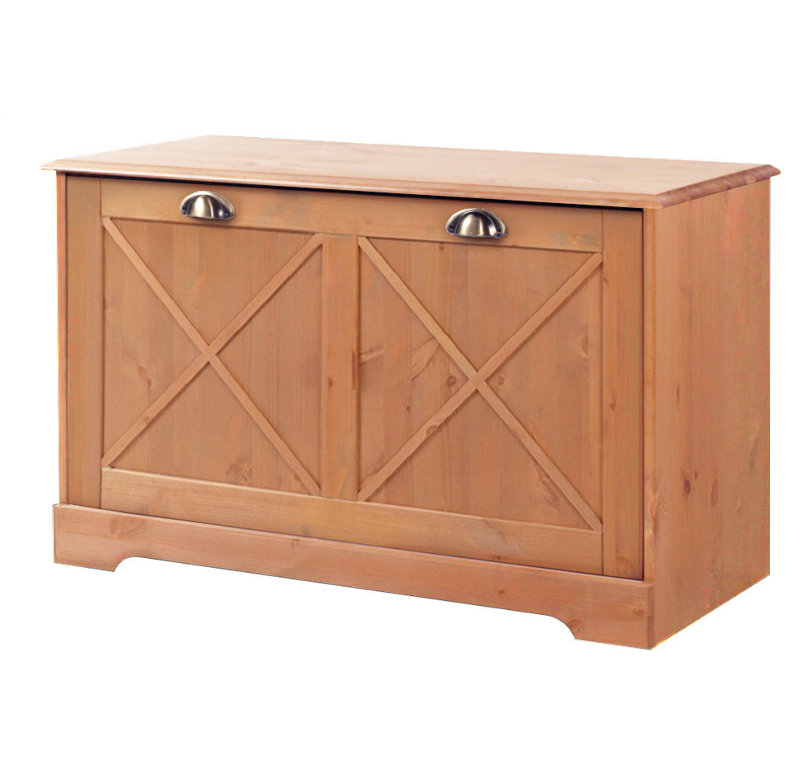 Perla Solid Wood Storage Bench