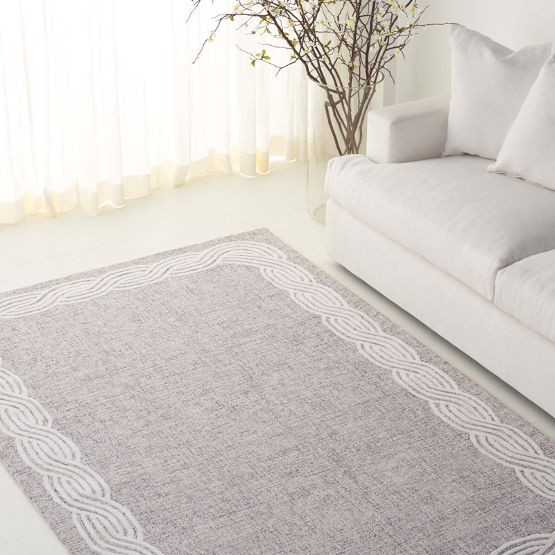 Tapis gris / ivoire Lauren Ralph Lauren 6951, Tapis de couloir 2 pi 3 po x 8 pi