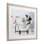 Vache et canard en caoutchouc dans la salle de bain, reproduction encadrée sous verre, design par Mehu Art
