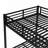 Full Over Full Metal Bunk Bed With Twin Size Trundle, Black-890424702