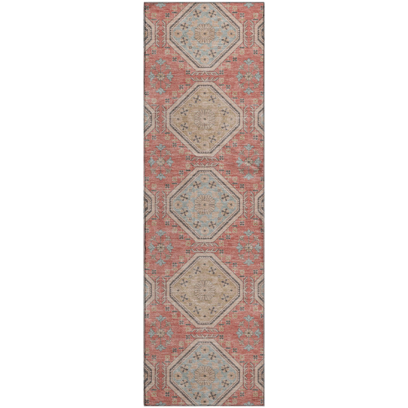 Tapis formel de qualité supérieure lavable à la machine Elize AMF1442, Tapis de couloir 2 pi 3 po x 7 pi 6 po
