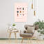 Merry Christmas Icons Abstract Contemporary Christmas Tree Winter Wall Art Print 1 Piece Wrapped Canvas Wall Art-1043459202