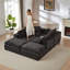 Canapé modulaire rembourré modulaire en chenille désossée à compression, sans assemblage-397175993-397175999