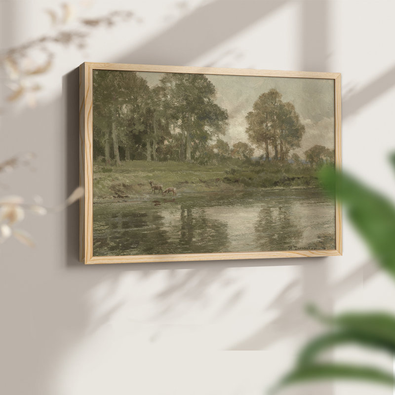 Paysages rétro-DCC III-Reproduction encadrée - réversible, Naturel, H 16 po x l 20 po
