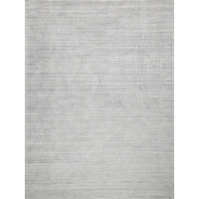 Castelli Hand Woven Silk and Wool Geometric Area Rug