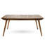 Table d'extérieur en bois de 69 po - Finition pour une atmosphère douillette