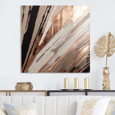 Glam Abstract Wall Decor on Metal