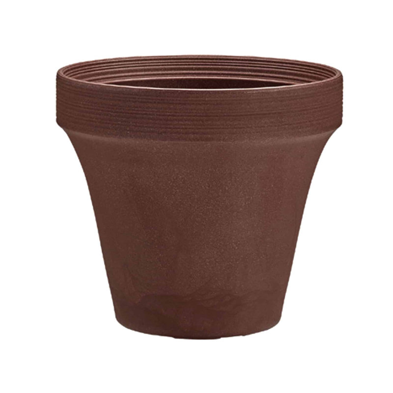 Pot de fleurs en plastique recyclé Ridge intérieur / extérieur Ridge, H 22 po x l 22 po x P 22 po, Automne