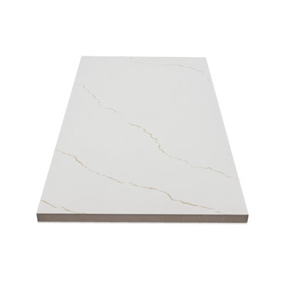 Bordure de piscine 13 po x 24 po x 0,79 po en porcelaine mat aspect pierre (4,33 pieds carrés / unité, 2 pièces)