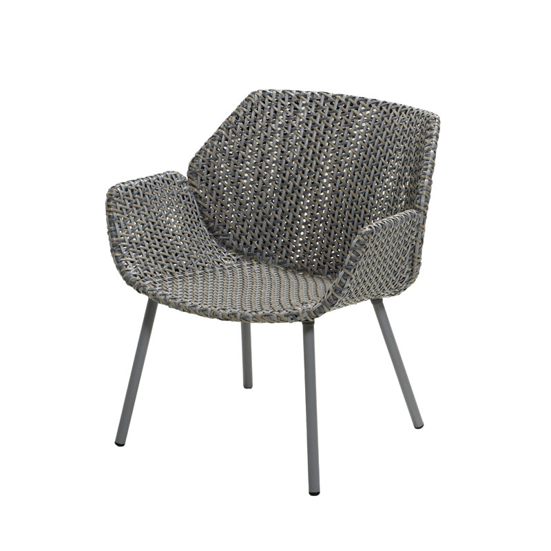 Vibe Patio Chair with Cushions, Gray