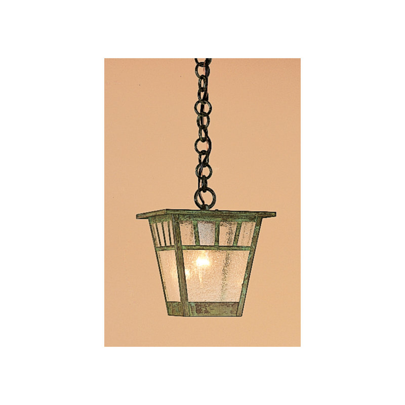 Lanterne suspendue extérieure à 1 lumière Savannah, bronzer, Verdigris Patina, 8.75" H x 7.5" W