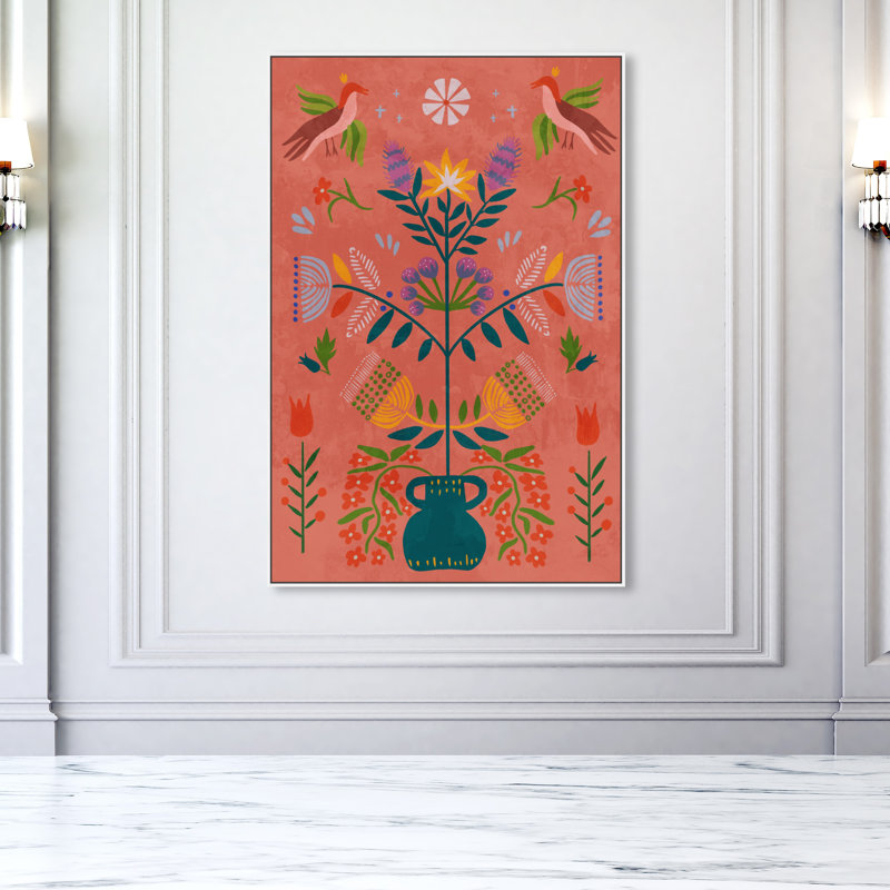Sensing Plant par Oliver Gal - cadre flottant, impression sur toile