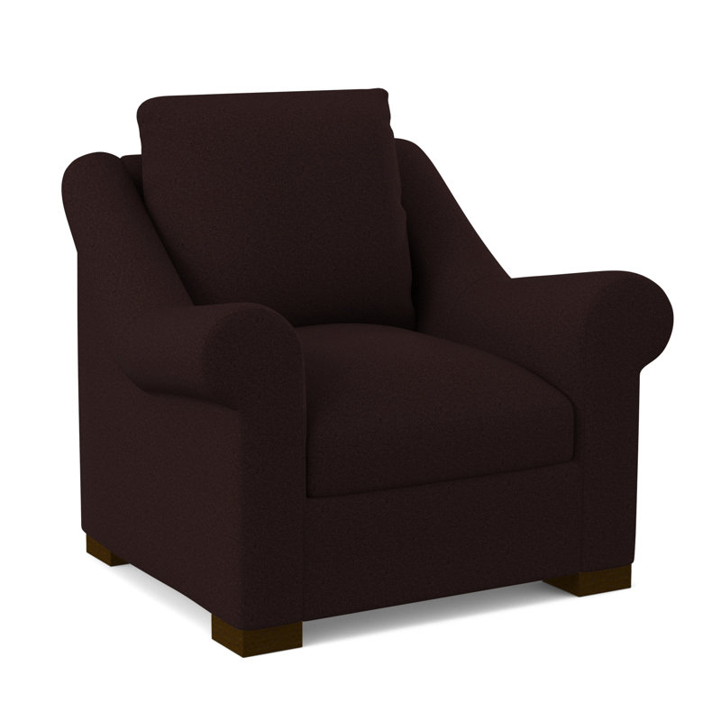 Chaise Canyon, Noyer noir, Mélange de polyester acajou Margaret