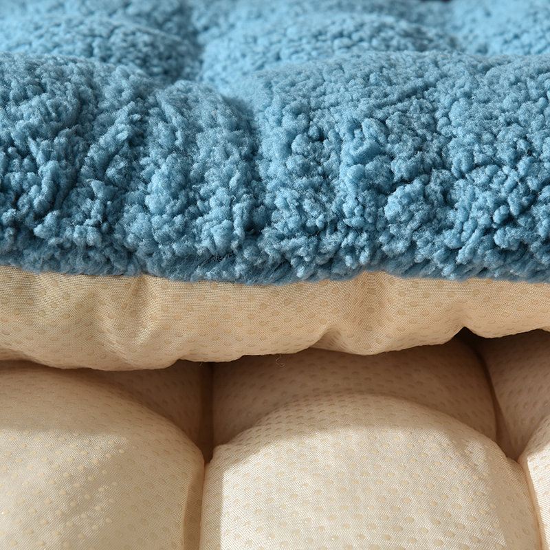 4.7" Indoor Seat/Back Cushion, Bleu paon, H 5 po x l 63 po x P 20 po