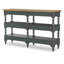Console de rangement à pieds tournés rétro Country Country (4 tiroirs, 2 tablettes ouvertes)-616649683