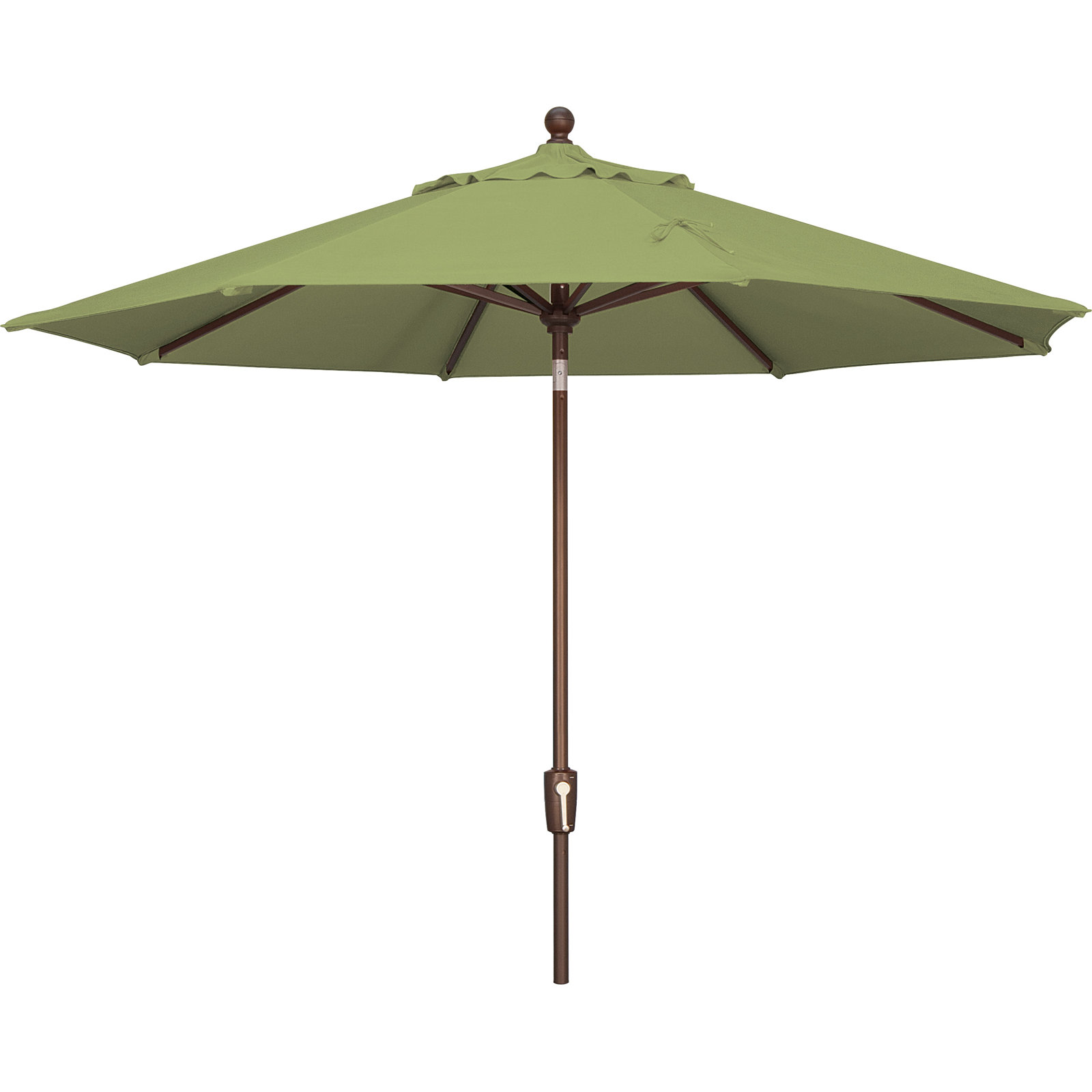 Canela 108'' Market Olefin Umbrella, Bronze, Canvas Ginkgo Sunbrella® Canvas