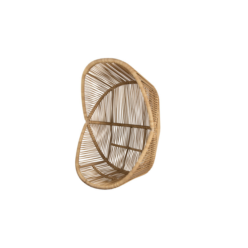 Hive Hanging Chair Hammock Teak Base with Cane-line AirTouch Seat/Back Cushion, Natural