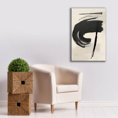 "Black & Neutral Abstract 7" par Petals Prints Design