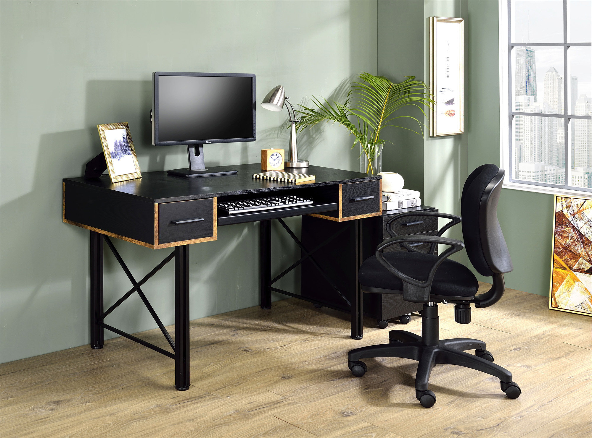 George Oliver Settea Finish Computer Desk (Not Including Office Chairs ...