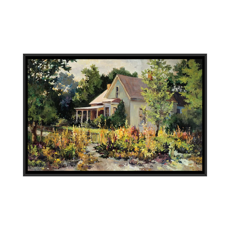 " Rural Vista III " by Nancy Lund, 18" H x 26" W x 1.5" D, Black Framed Canvas, No Mat
