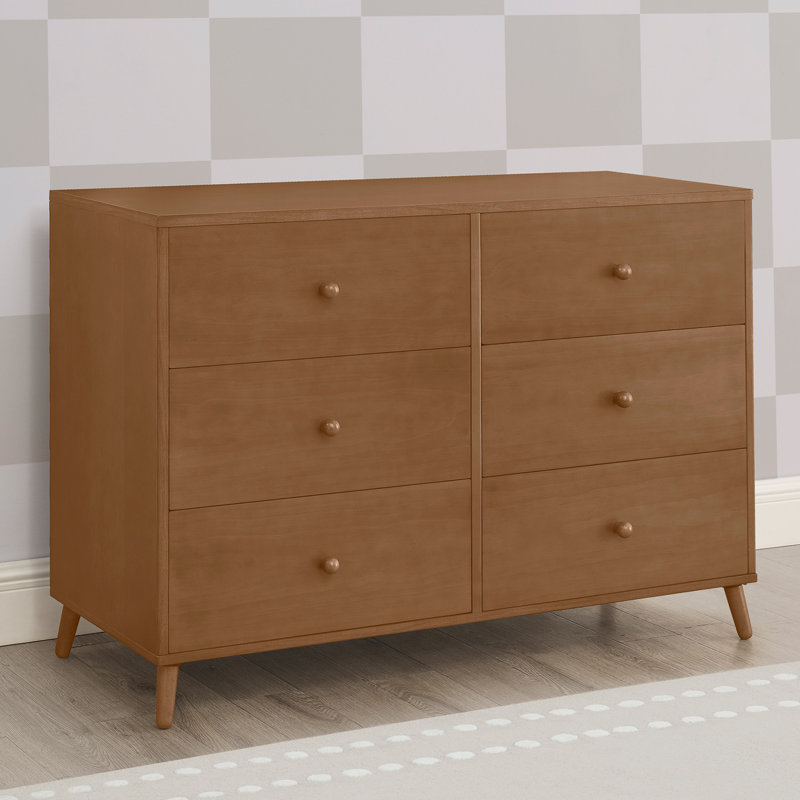 Commode 6 tiroirs Delta Children Essex, Châtaigne