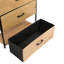 Manufactured Wood, Steel, Canvas Rectangle Accent Cabinet