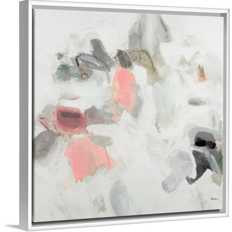 Reproduction d’art sur toile « Conundrums II » par Randy Hibberd, Cadre flottant blanc, H 18 po x l 18 po x 1,75 po
