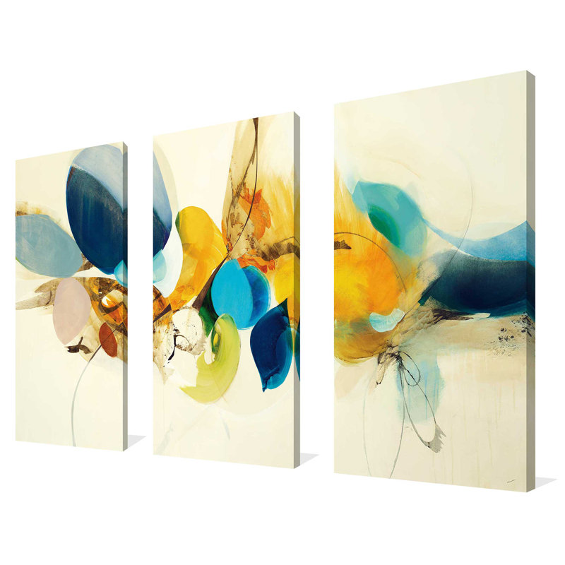 Candide Color - ensemble de 3 toiles tendues, H 24 po x l 36 po x P 0,75 po