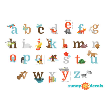 Adhésif décoratif Alphabet Fun