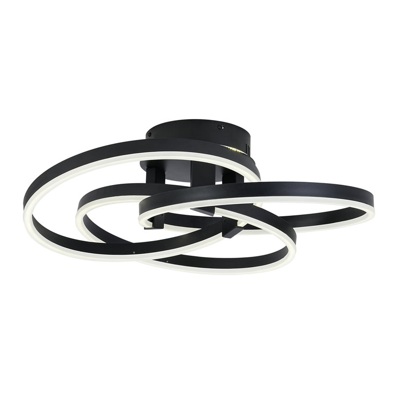 Lustre fantaisie à DEL Kayjah, Noir, noir, noir, noir