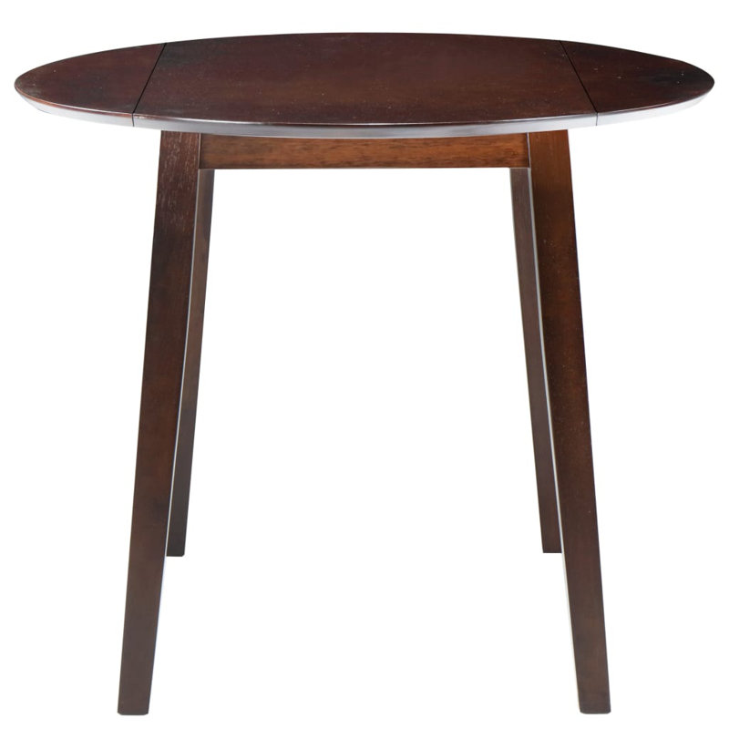 Jaylee Extendable Round Dining Table, Brown/Brown