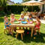 Table sensorielle en bois avec 2 chaises pour tout-petits 1 à 3, ensemble de chaises pour enfants avec planches à jouer pour jouer au sable et à l'eau