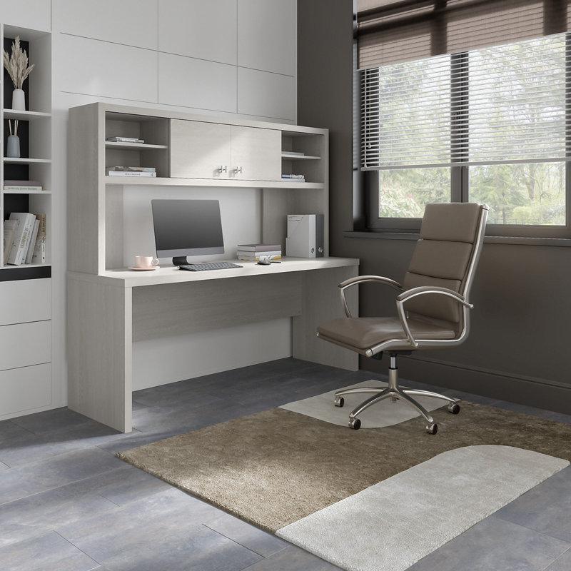Crédence 72W avec rehausse Office 500, Sable gris