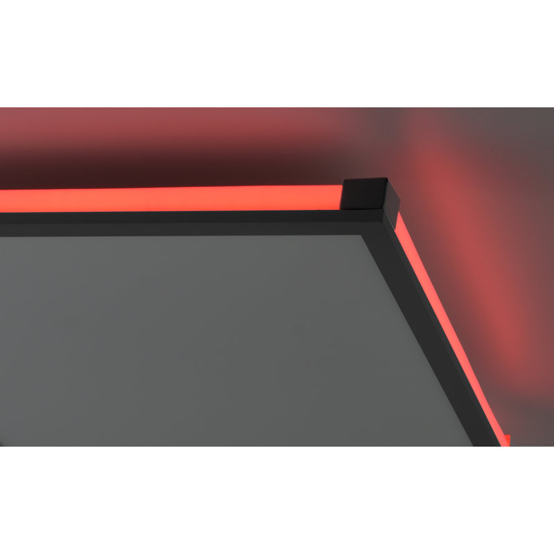 Flush Mounted Ceiling Light Single Flame, 7cm H x 45cm W x 45cm D.
