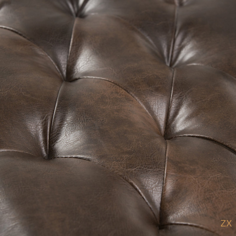 Henley - Tufted Ottoman Bench - Distressed