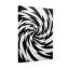Impression de mode en spirale noir et blanc-123439958