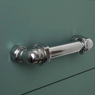 Chrome U Pull Industrial Bolted Detail