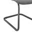 Chaise d'appoint en métal gris Aivi