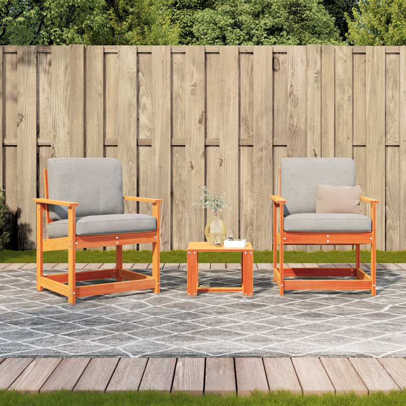 Anacleto Outdoor Garden Chair, Wax Brown