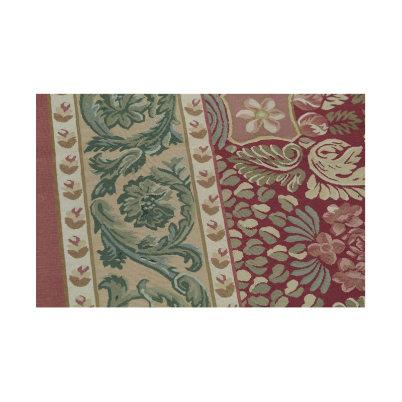 Aubusson Wool Oriental Area Rug