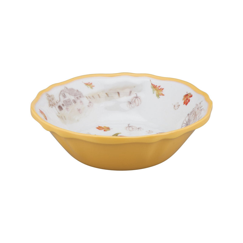 Pumpkin Season 16 Piece Melamine Dinnerware Set
