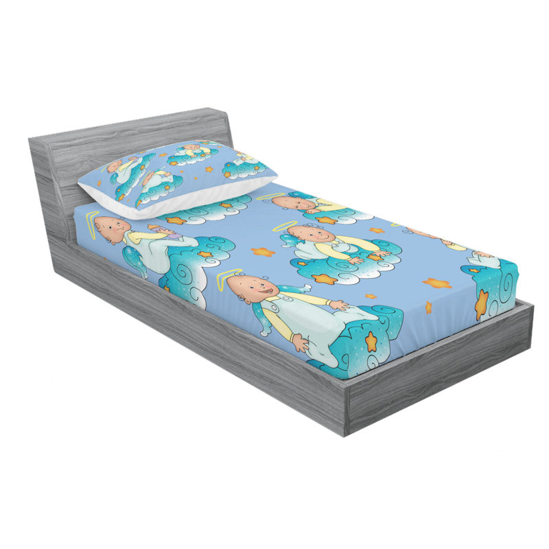 Microfiber Sheet Set, Twin Sheet Set + Fitted Sheet + 1 Pillowcase