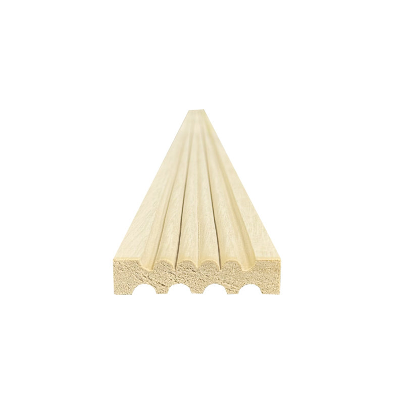  Boîtier réversible cannelé pour porte et fenêtre, 5-Pack, Poplar