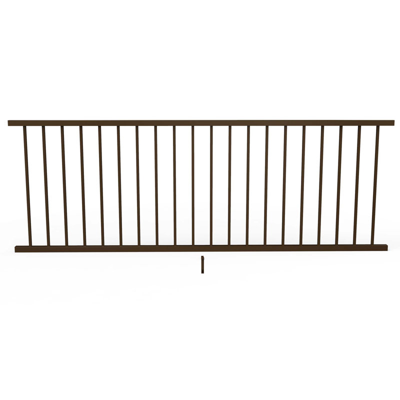 Inspire Railing 32.5-in H Aluminum Level Panel, Brown, 32.5" H x 96" W x 2" D