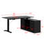 Bureau debout à hauteur ajustable en L de L 63 po avec armoire Cyril-818163491