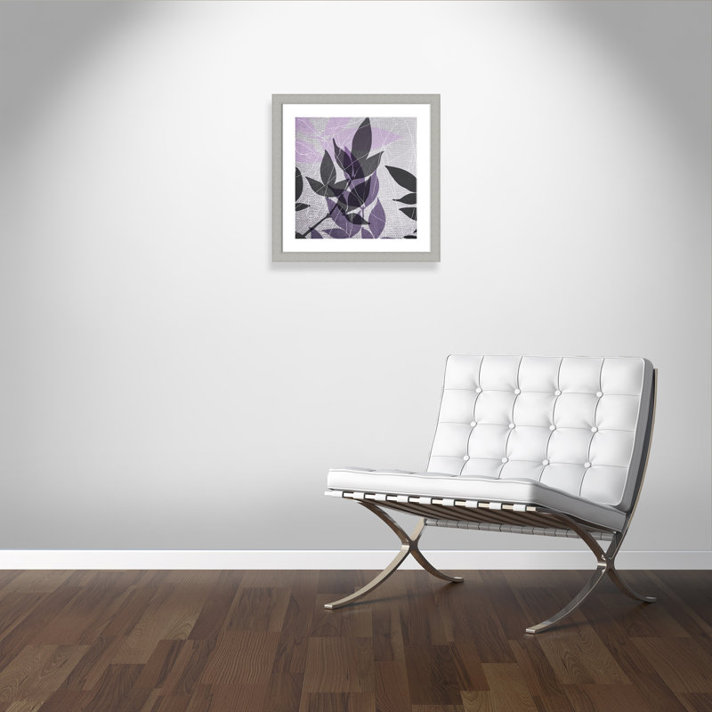 «Vibrant Purple Leaf III» par Eada, impression encadrée