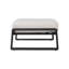 2 repose-pieds beige et brun - pour un usage quotidien: repose-pieds en aluminium