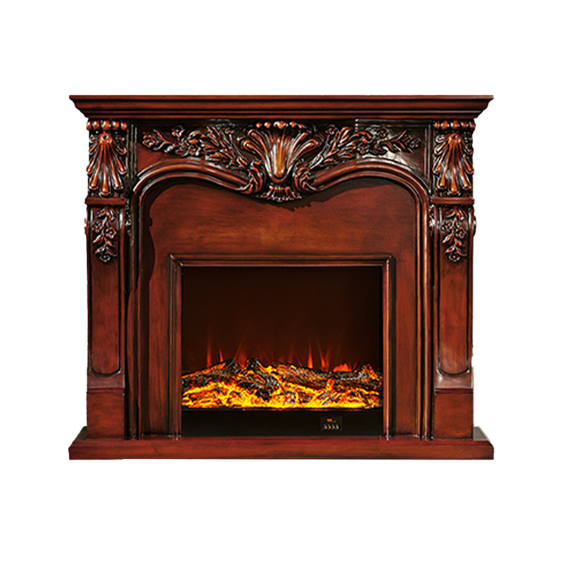fTB589641609199HL&Color Canora Grey 55.12 " W Electric Fireplace, Brown